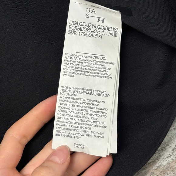 Under Armour UAS Green Black Mens Large Zip Up Pivot Stretch Crepe Bomber Jacket - Picture 5 of 11